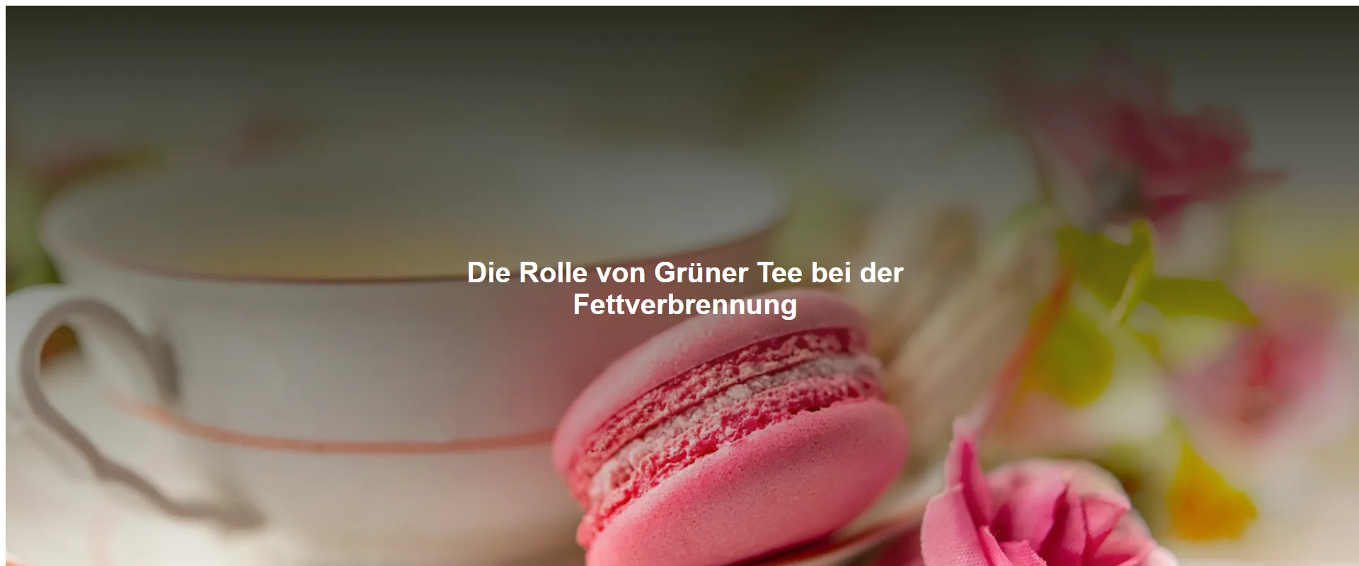 Die Rolle von Grüner Tee bei der Fettverbrennung